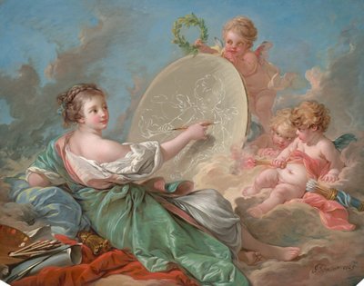 絵画のアレゴリー、1765年。 作： François Boucher