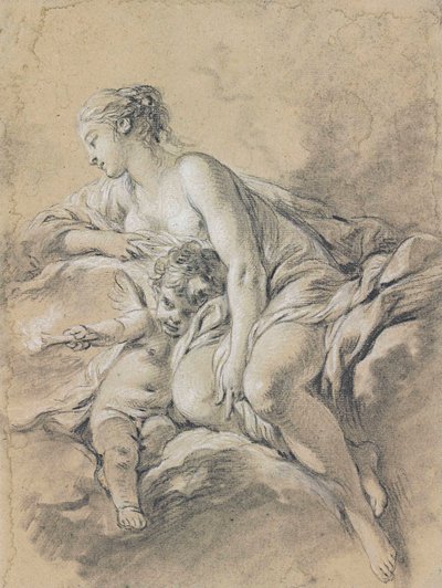 ブーシェ - オーロラとセファロス 作： François Boucher