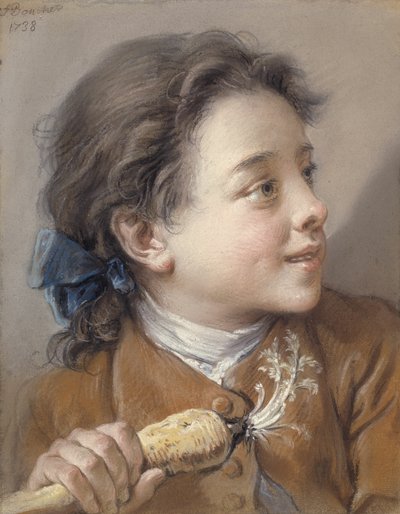 ニンジンを持った少年 作： François Boucher