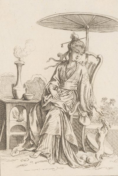 中国の女性、1738-45。 作： François Boucher