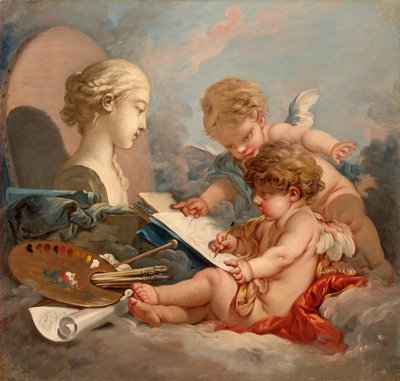 キューピッド絵画の寓意 作： François Boucher