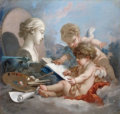 キューピッド絵画の寓意 作： François Boucher