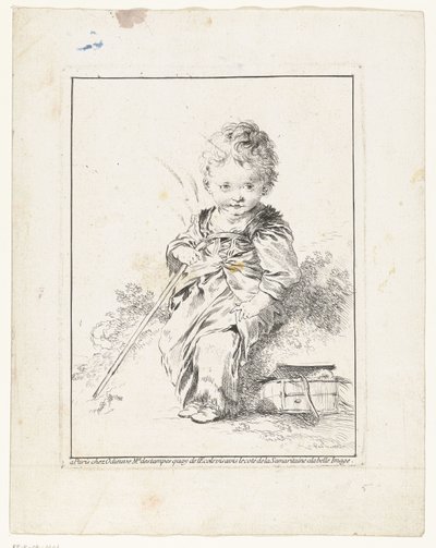 小さな煙突掃除人 ル プティ サヴォヤール 子供との4つの版画（シリーズタイトル） 作： François Boucher