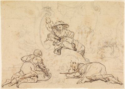 シノワズリー飾りのデザイン 作： François Boucher