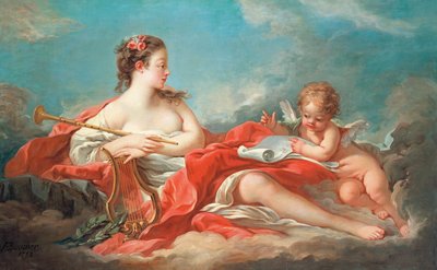 エラト、愛の詩の詩 作： François Boucher