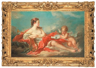 愛の詩の女神、エラト 作： François Boucher