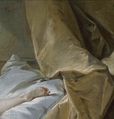ブロンドのオダリスク」の足型 1751年頃 作： François Boucher