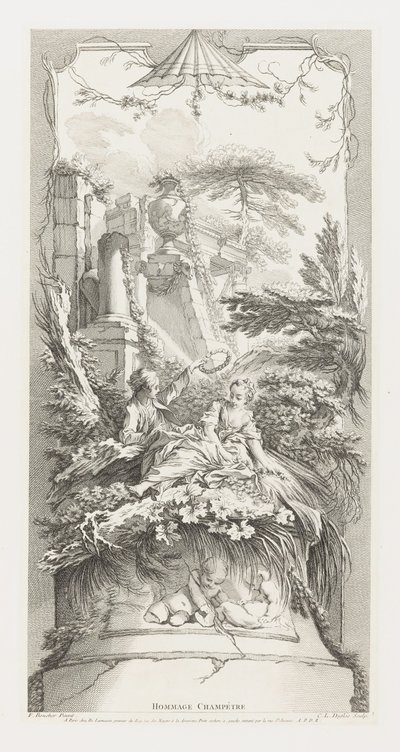 オマージュ・シャンペートル（パストラーレ）』（『パラヴァンのための新概念』所収］ 作： François Boucher