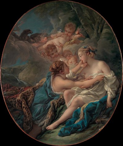 ダイアナのガイスにある木星、およびカリスト、1763。 作： François Boucher