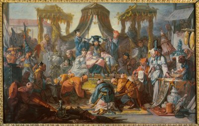 中国の天皇の聴衆 作： François Boucher