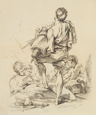 さまざまな図の新しい本、1751。 作： François Boucher