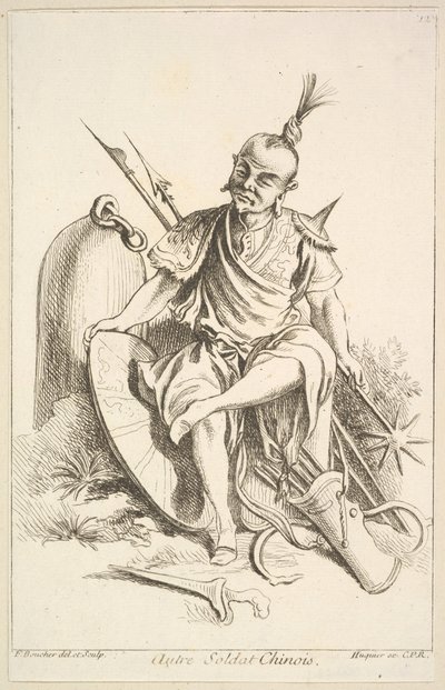 その他の中国兵、1738-45。 作： François Boucher