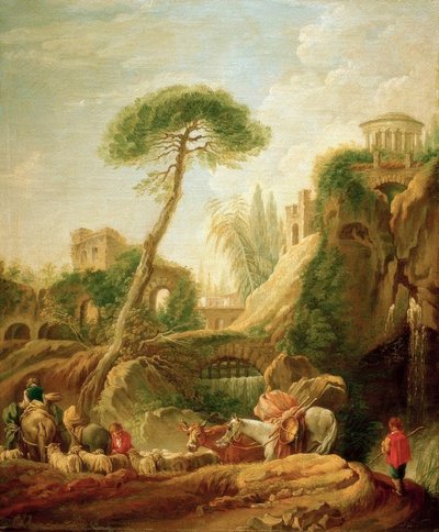 チボリのファンタジー風景 作： François Boucher