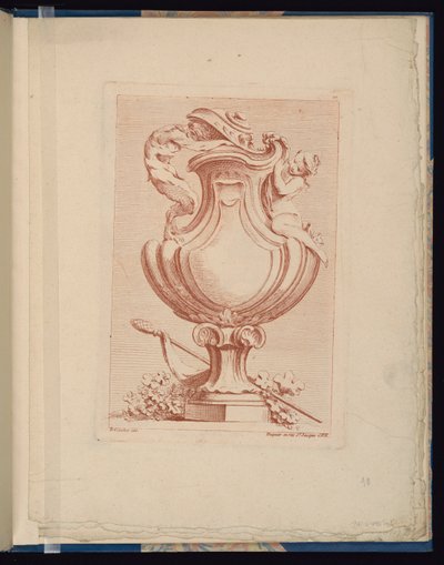 プレート 10、Livre de vases (花瓶の本) 作： François Boucher