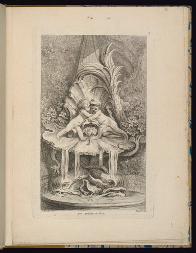 プレート 3、Receuil de Fontaines (噴水のコレクション) 作： François Boucher