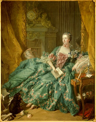 ポンパドゥール侯爵夫人ジャンヌ・アントワネット・ポワソンの肖像 作： François Boucher