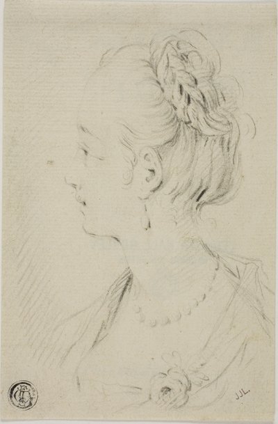 若い女性の胸像 作： François Boucher