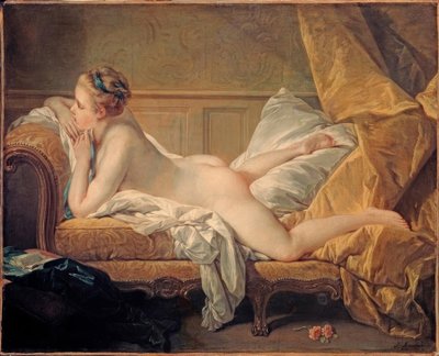 安静時の少女 作： François Boucher