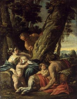 サテュロスとニンフ、18世紀 作： François Boucher