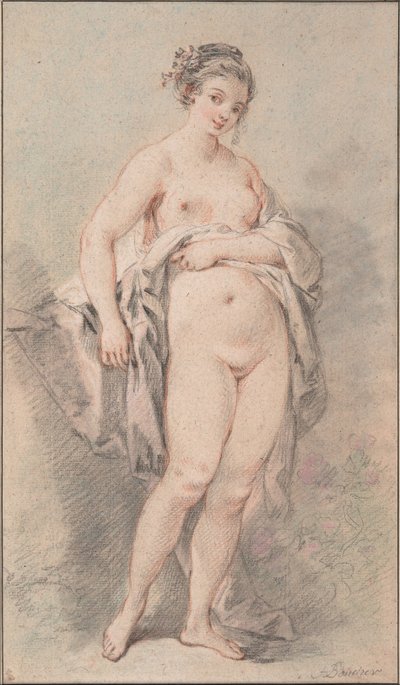 立っている裸の女の子 作： François Boucher