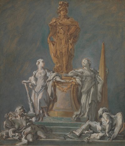 プリンスリーフィギュアの記念碑の研究。 作： François Boucher