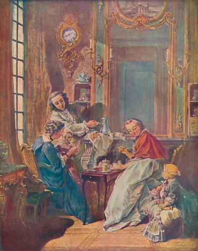 午後の食事、1739年 作： François Boucher