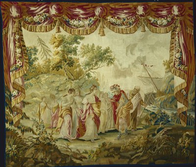 カリプソの島にテレマコスが到着、1776年以降のテレマコスの物語 作： François Boucher