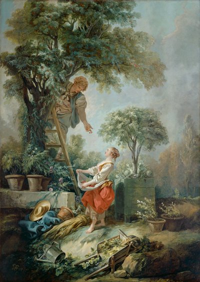 「チェリー・ギャザラーズ」、1768年 作： François Boucher
