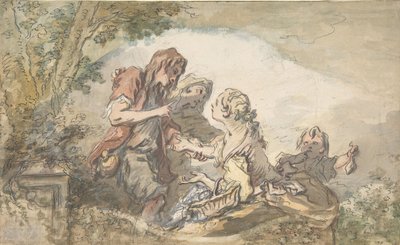 占い師、18世紀。 作： François Boucher