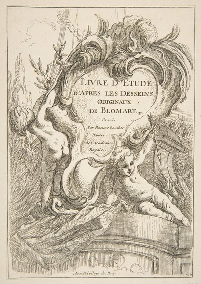 タイトルページ、1753。 作： François Boucher