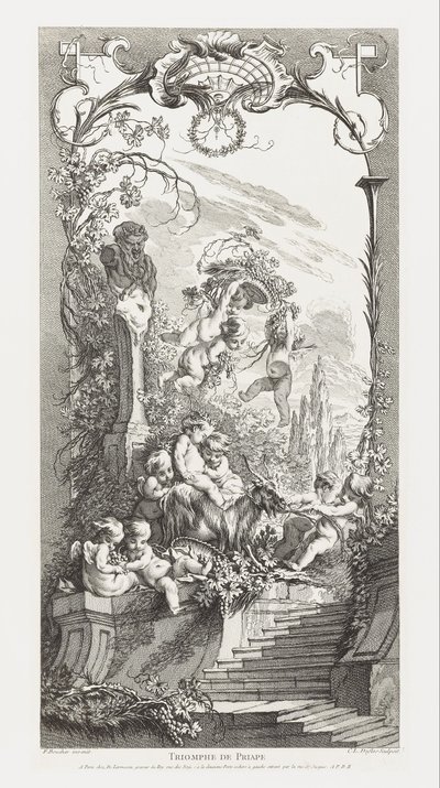プリアペの凱旋』（『パラヴァンのための新概念』所収 作： François Boucher