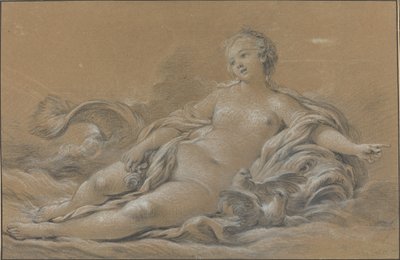 イルカに横たわるヴィーナス 作： François Boucher