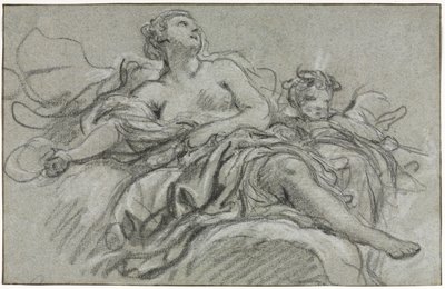 金星とキューピッド、18世紀の第2または第3四半期。 作： François Boucher