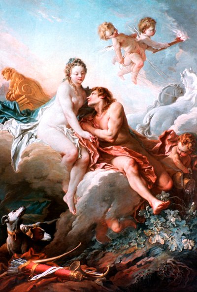 金星と火星、c1725-1770 作： François Boucher