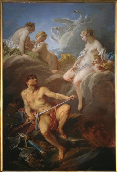 ヴァルカンにアエネアスの武器を求める金星 作： François Boucher