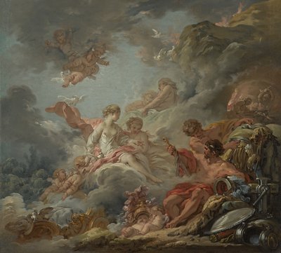 ヴァルカン、アイニアスのために金星に武器を贈る1756 作： François Boucher