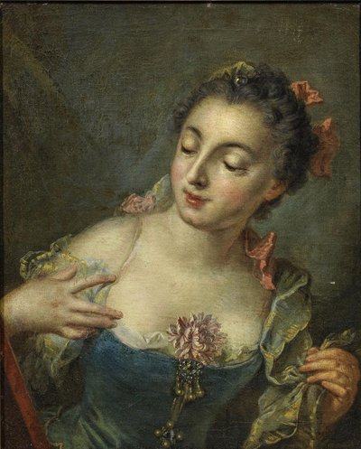 左のお嬢さん 作： François Boucher