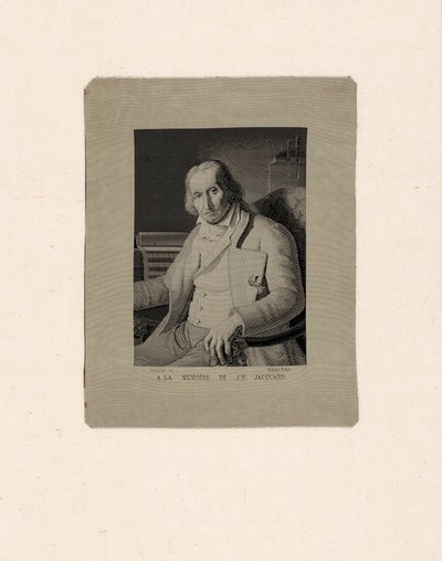 ジョゼフ・マリー・ジャカール（1752-1834）の肖像 作： François Carquillat