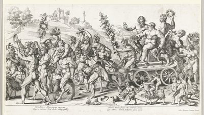 バッカスの勝利、右半分 作： François Chauveau (attributed to)