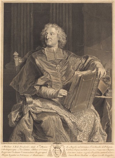 ポリニャック枢機卿 作： François Chereau I after Hyacinthe Rigaud