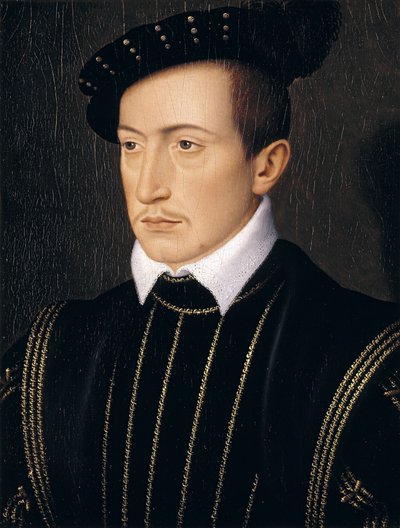 ガイXVIII、コントデラヴァル、c.1540（オークパネルに油彩） 作： François Clouet