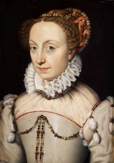 ジャンヌ・ダルブレ、ナバラの女王、1528～1572年頃。 1570年。 作： François Clouet