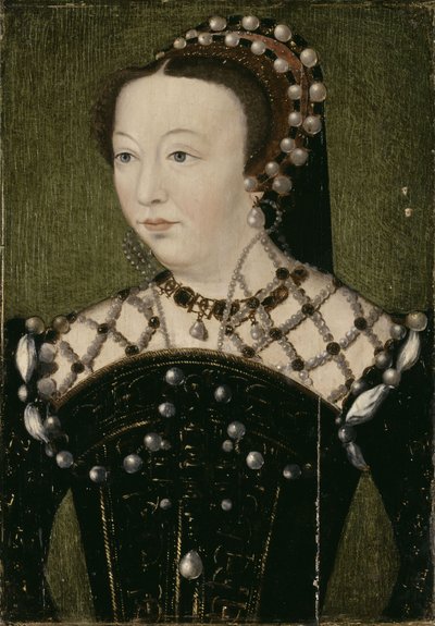 カトリーヌ・ド・メディチの肖像 1519-1589年 1575年。 作： François Clouet
