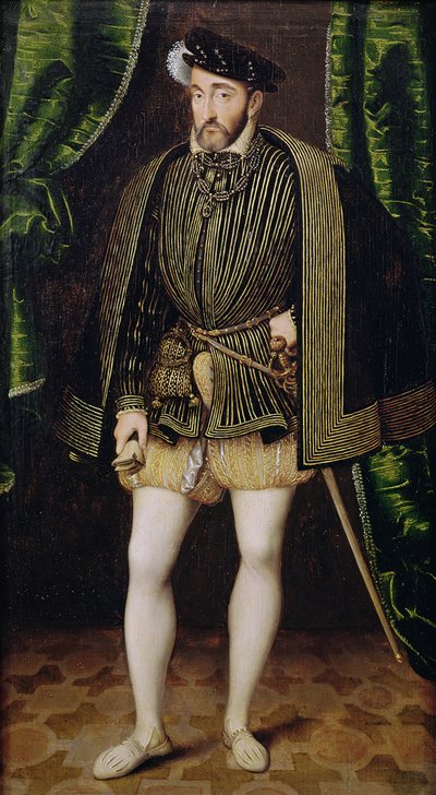 アンリ2世の肖像（1519-59） 作： François Clouet