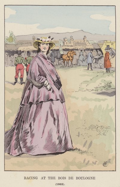 ブローニュの森でのレース、1862 作： François Courboin