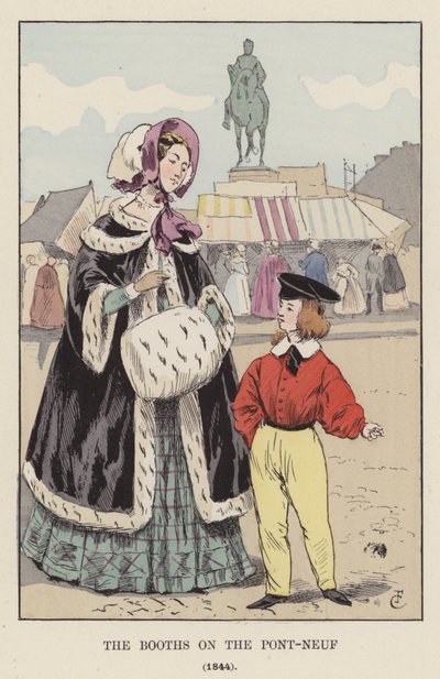 ポンヌフのブース（1844年） 作： François Courboin
