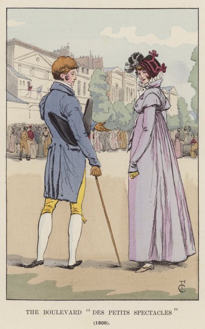 Boulevard Des Petits Spectacles、1808 作： François Courboin