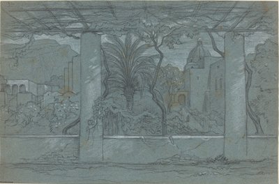 カプリ島のテラスと庭園 [直訳] 作： François Edouard Bertin
