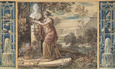 マルメゾンの庭園の守護者としての皇后ジョゼフィーヌの寓意。 1805-6。 作： François Gérard