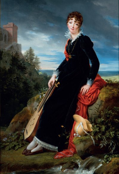 カタジナ・ヨアンナ・ガブリエル・スターゼンスカ伯爵夫人（1782-1862）の肖像。 作： フランソワ・ジェラール